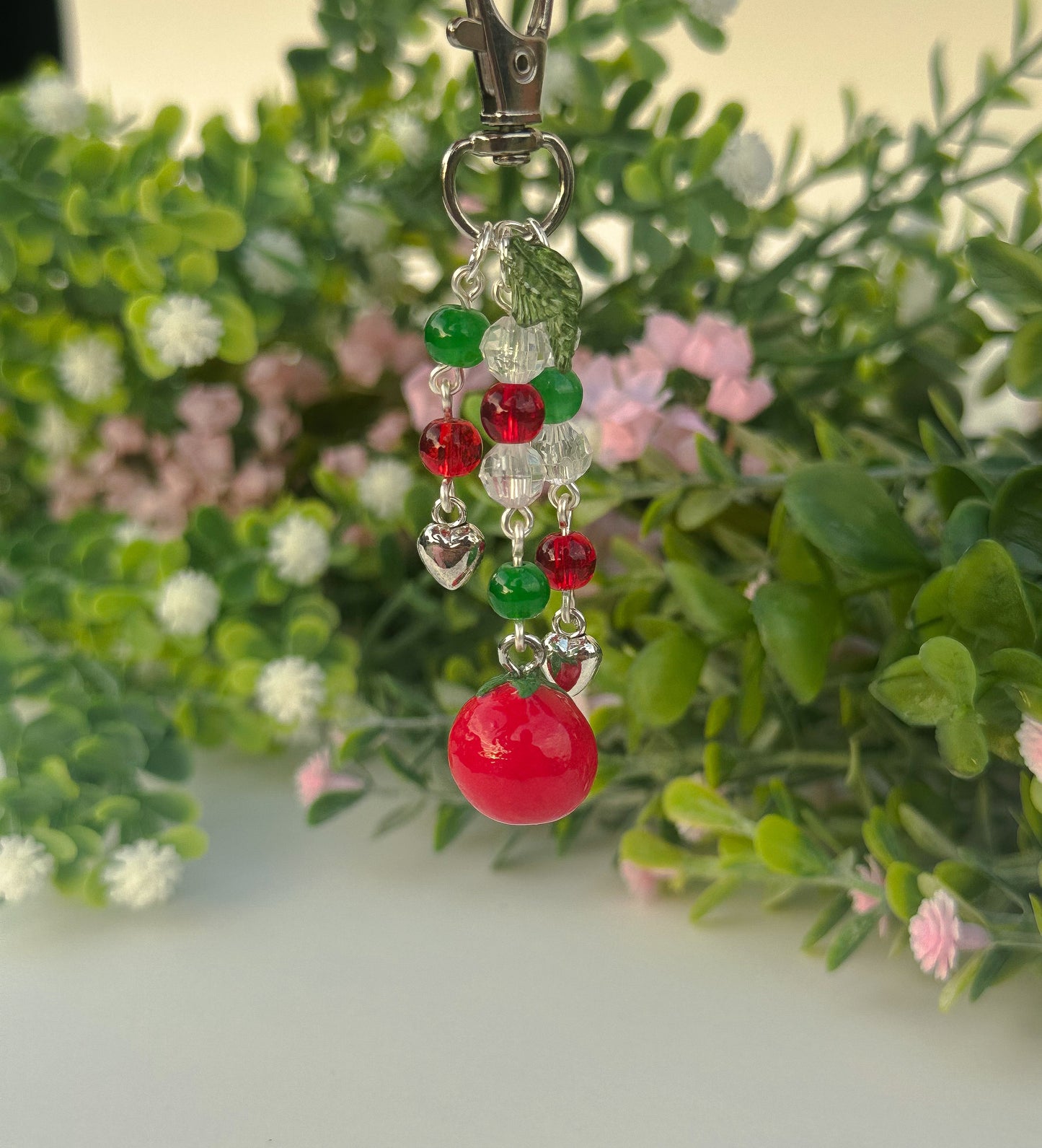 Tiny Tomato Keychain